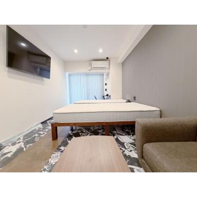 OneLife那覇松山ウッドサイド【★≪禁煙部屋有り≫築浅・ツインベッド・Wi-Fi無制限】の物件画像