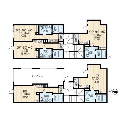 新築マンション！！駅徒歩3分・京急蒲田まで15分空港にアクセスしやすい、ネット無料・オートロック・浴室乾燥機付・独立洗面台・禁煙　２０３の物件画像