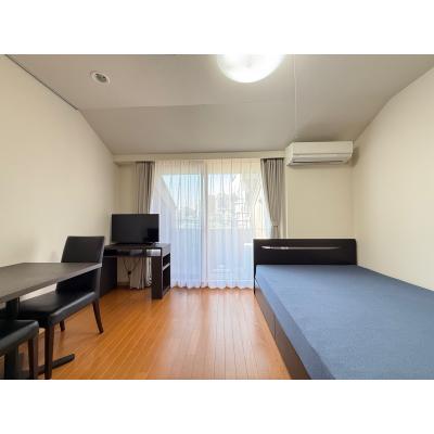 【TM神楽坂CT/SP_B-2】人気の神楽坂・ダブルベッド・駅徒歩１分・ネットWi-Fi無制限無料テレワークにも♪・宅配ボックス利用可外国語対応可の物件画像