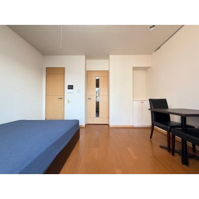 【TM神楽坂CT/SP_B-2】人気の神楽坂・ダブルベッド・駅徒歩１分・ネットWi-Fi無制限無料テレワークにも♪・宅配ボックス利用可外国語対応可の物件画像