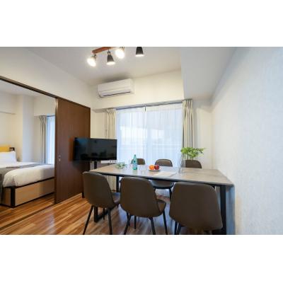 最寄り駅より徒歩4分/お洒落なお部屋/家具・家電完備/Wi-Fi完備/サンセゾンI 110の物件画像