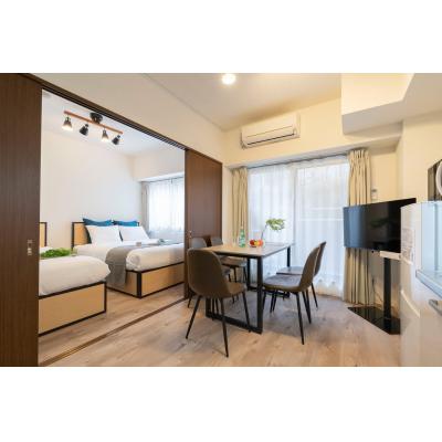 最寄り駅より徒歩4分/最大5名宿泊可能/スーパーまで徒歩1分/Wi-Fi完備/サンセゾンI 111の物件画像