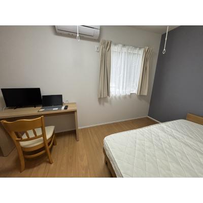 🔷🔹🔸🔶⭐2023年築⭐1Kタイプ⭐宅配BOX⭐1階角部屋⭐浴室乾燥機⭐【禁煙&Wi-Fi無料】⭐🔶🔸🔹🔷「K46」の物件画像