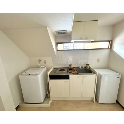 ✨ Wi-Fi無料 📶 六軒駅より徒歩３分 🚙 駐車場アリ🚙ロフトタイプ広々２Ｋ  🔶マンスリーベースＪＰ🔶　【G027】の物件画像