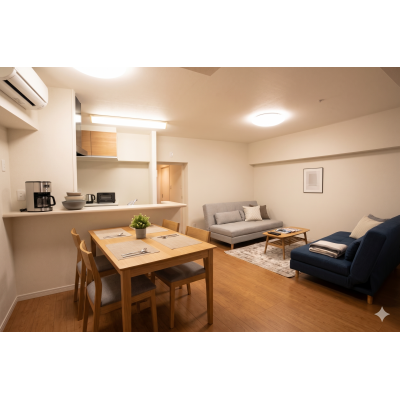 【三宿マンスリー　1LDK】〔三軒茶屋駅　徒歩12分〕〔池尻大橋駅　徒歩12分〕Wi-Fi無料の物件画像