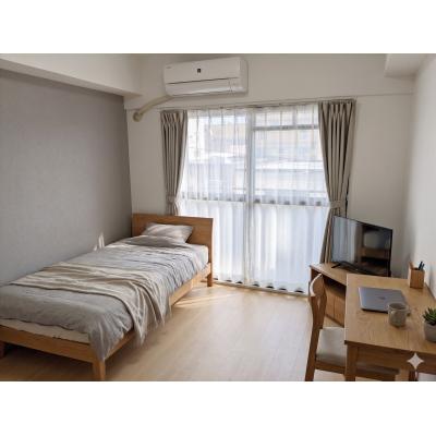 🌈新規オープン賃料半額🌈地下鉄板駅徒歩3分　複数路線利用可🚃BT別　独立洗面台付✨スマートTV【M094】の物件画像