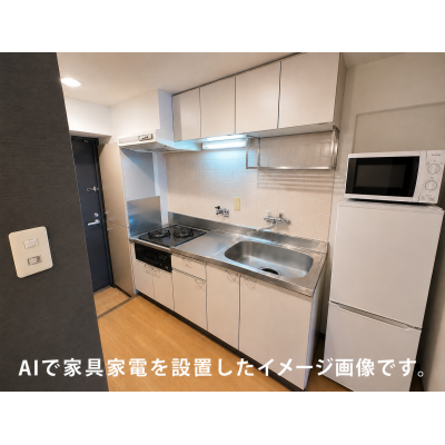 ★Sステイ京都駅前プラネシア【禁煙ルーム・１K・wifiレンタル可（有料）・ダブルベッド】★独立洗面台・温水洗浄便座・ガス２口キッチン★の物件画像