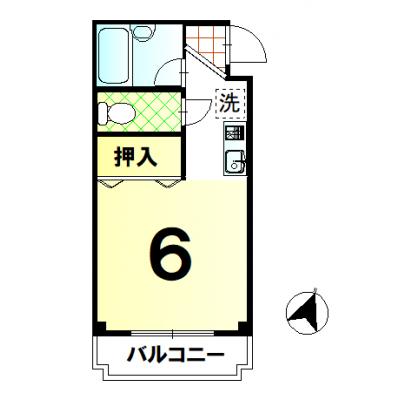 【茶山・京都芸術大学駅徒歩3分 / ドラム式洗濯乾燥機完備 / Wi‑Fiあり / バス・トイレ別 / 南向きバルコニー / 最上階・4階部分 / ネット使用料不要】の物件画像