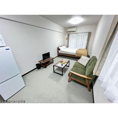 ユニオンマンスリー三鷹７　206　1R・セミダブル☆【禁煙ルーム】人気の角部屋！女性も安心の室内洗濯機＆ローテーブル＆ソファ付きの快適なお部屋/コンビニ至近/週末は井の頭恩賜公園でのんびりの物件画像