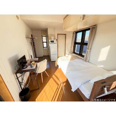 ユニオンマンスリー西国分寺７　303　1R・シングル☆【禁煙ルーム】人気の角部屋！デスク・チェア＆たっぷり収納2ドア冷蔵庫など生活家電のあるお部屋/スーパー・コンビニ至近の物件画像