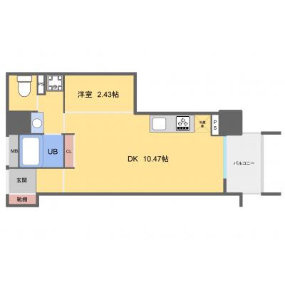 【オレンジマンスリー博多住吉橋前】☆新規OPEN☆駅近徒歩3分,禁煙ルーム,Wi-Fi無料,オートロック付きの物件画像