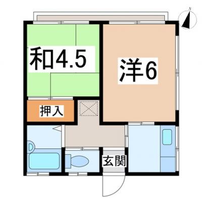 ONLY市原3【🌈WiFi・管理費０円キャンペーン🌈】駐車場込料金！★BT別★（ペット不可☀南向きで日当たり良好♪バストイレ別♪角部屋最上階☆姉ケ崎駅徒歩8分⇔内房線直通の物件画像