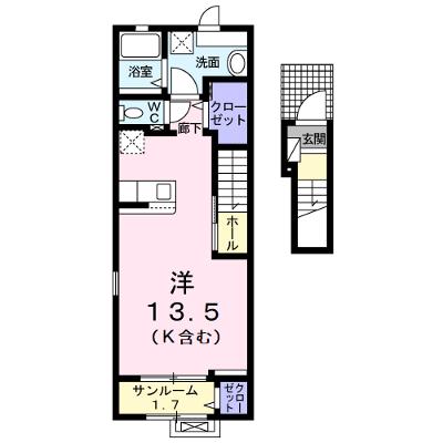 リアン・ソレイユ 204【管理NO：1-027931101-02040】 2026年08月中旬入居可能の物件画像