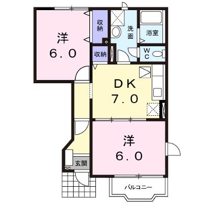 カーサ・みすず　Ａ 104【管理NO：1-012173701-01040】の物件画像
