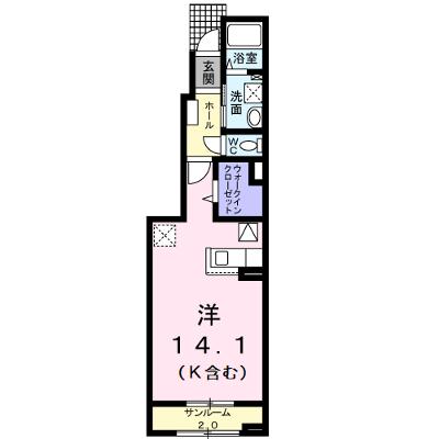 ノイ・オーブ　Ⅰ 102【管理NO：1-024641501-01020】 2026年07月中旬入居可能の物件画像