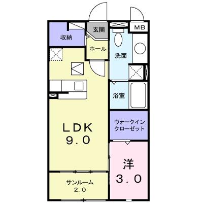 サンフラワー若宮 103【管理NO：1-017885501-01030】 2026年07月下旬入居可能の物件画像