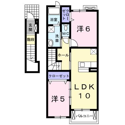 カーサ・フィオーレＢ 204【管理NO：1-015335501-02040】 2026年07月下旬入居可能の物件画像
