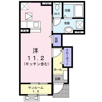 ガーデン潮風 101【管理NO：1-017378601-01010】 ★家具家電は申し込み後に搬入しますの物件画像