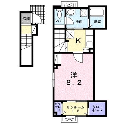 サニー・セーラ 204【管理NO：1-026699201-02040】 ★家具家電は申し込み後に搬入しますの物件画像