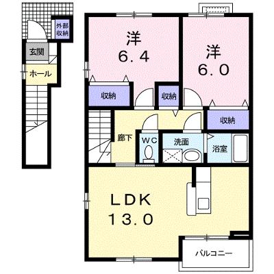 グラシュー　ヒル　Ｂ 204【管理NO：1-012892202-02040】 ★家具家電は申し込み後に搬入しますの物件画像