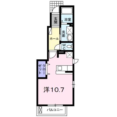 ジェルメブリーゼ 101【管理NO：1-017345101-01010】 ★家具家電は申し込み後に搬入します★の物件画像
