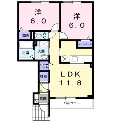 Ｌｅａｆ　ＰｌａｚａⅡ 102【管理NO：1-015196302-01020】 ★家具家電は申し込み後に搬入しますの物件画像