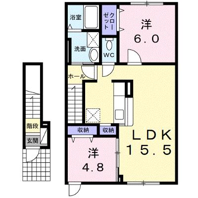 パーク水明　Ｄ 202【管理NO：1-018738301-02020】 2026年07月下旬入居可能の物件画像