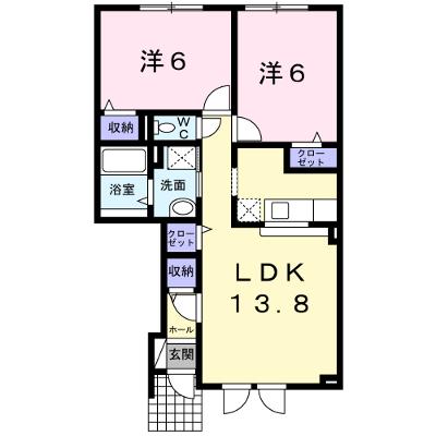 ウィステリア 102【管理NO：1-018459601-01020】 ★家具家電は申し込み後に搬入しますの物件画像