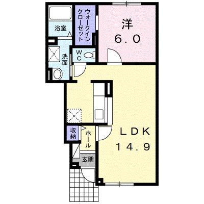 カモミール　Ｂ 104【管理NO：1-017278701-01040】の物件画像