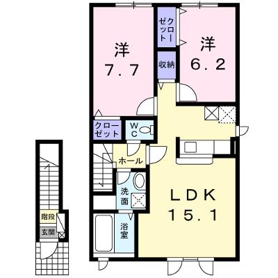サンリット・エルム 203【管理NO：1-016803401-02030】 ★家具家電は申し込み後に搬入します 2026年07月下旬入居可能の物件画像