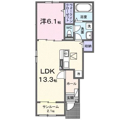 アンフィニ　リアン 101【管理NO：1-027198201-01010】 ★家具家電は申し込み後に搬入しますの物件画像