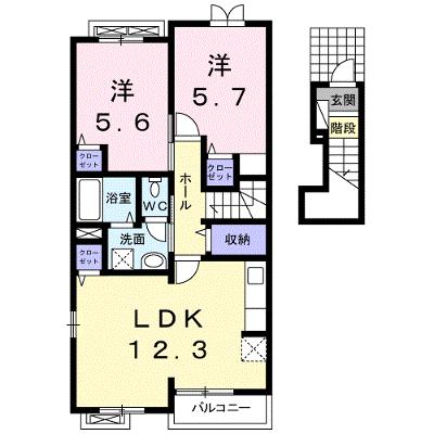 リバーヒル２　Ａ 202【管理NO：1-017525501-02020】 ★家具家電は申し込み後に搬入しますの物件画像