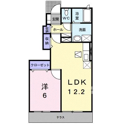 エステート・ステラ１号館 101【管理NO：1-014691701-01010】 ★家具家電は申し込み後に搬入します 2026年11月下旬入居可能の物件画像