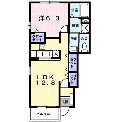キャトルセゾン 101【管理NO：1-013636001-01010】 ★家具家電は申し込み後に搬入します★の物件画像