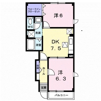 アロッジオＫ３　Ｂ 103【管理NO：1-012547302-01030】 ★家具家電は申し込み後に搬入しますの物件画像