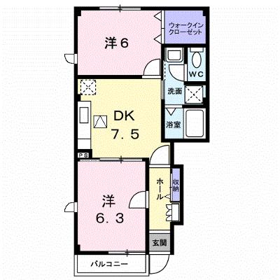 サンライズｋ３　Ｂ 101【管理NO：1-012324302-01010】 ★家具家電は申し込み後に搬入しますの物件画像