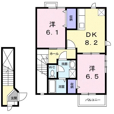 メゾングレース　Ａ 202【管理NO：1-010079101-02020】 ★家具家電は申し込み後に搬入しますの物件画像