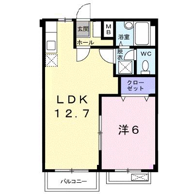 フォレストパークＡ 202【管理NO：1-003765801-02020】 ★家具家電は申し込み後に搬入しますの物件画像