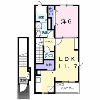 ルーベル太田Ｂ 205【管理NO：1-020774402-02050】 ★家具家電は申し込み後に搬入します 2026年07月下旬入居可能の物件画像