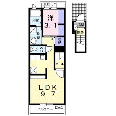 メゾンド・ボウトン 202【管理NO：1-020340101-02020】 ★家具家電は申し込み後に搬入します 2026年07月下旬入居可能の物件画像