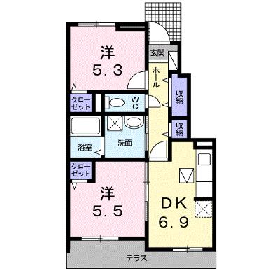 リバーヒル２　Ｂ 101【管理NO：1-017525502-01010】 ★家具家電は申し込み後に搬入しますの物件画像