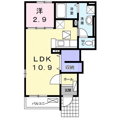 ベル・イリーデＡ 101【管理NO：1-016813301-01010】 ★家具家電は申し込み後に搬入しますの物件画像