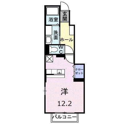 フルール・Ｍ３　Ａ 103【管理NO：1-015746701-01030】 ★家具家電は申し込み後に搬入します★の物件画像