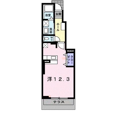 メリオル　カザ　Ｂ 102【管理NO：1-015047602-01020】 ★家具家電は申し込み後に搬入します★の物件画像