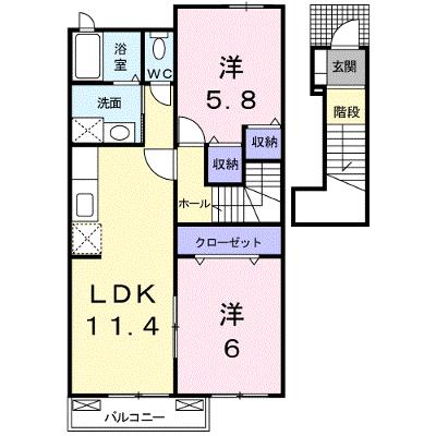 ヴィータ・フェリーチェ　Ⅱ 202【管理NO：1-014730802-02020】 ★家具家電は申し込み後に搬入しますの物件画像