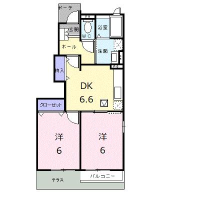 パストラル川部Ｄ 101【管理NO：1-014162704-01010】 ★家具家電は申し込み後に搬入しますの物件画像
