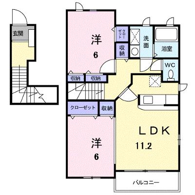パストラル川部Ａ 201【管理NO：1-014162701-02010】 ★家具家電は申し込み後に搬入しますの物件画像