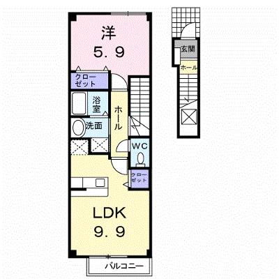 パレ・コリーヌ 203【管理NO：1-012469601-02030】 ★家具家電は申し込み後に搬入しますの物件画像