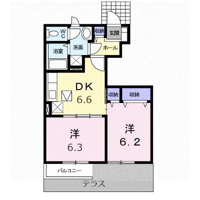エスポワールＢ 102【管理NO：1-012313302-01020】 ★家具家電は申し込み後に搬入しますの物件画像