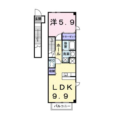 ブルーメ 201【管理NO：1-011798301-02010】 ★家具家電は申し込み後に搬入しますの物件画像